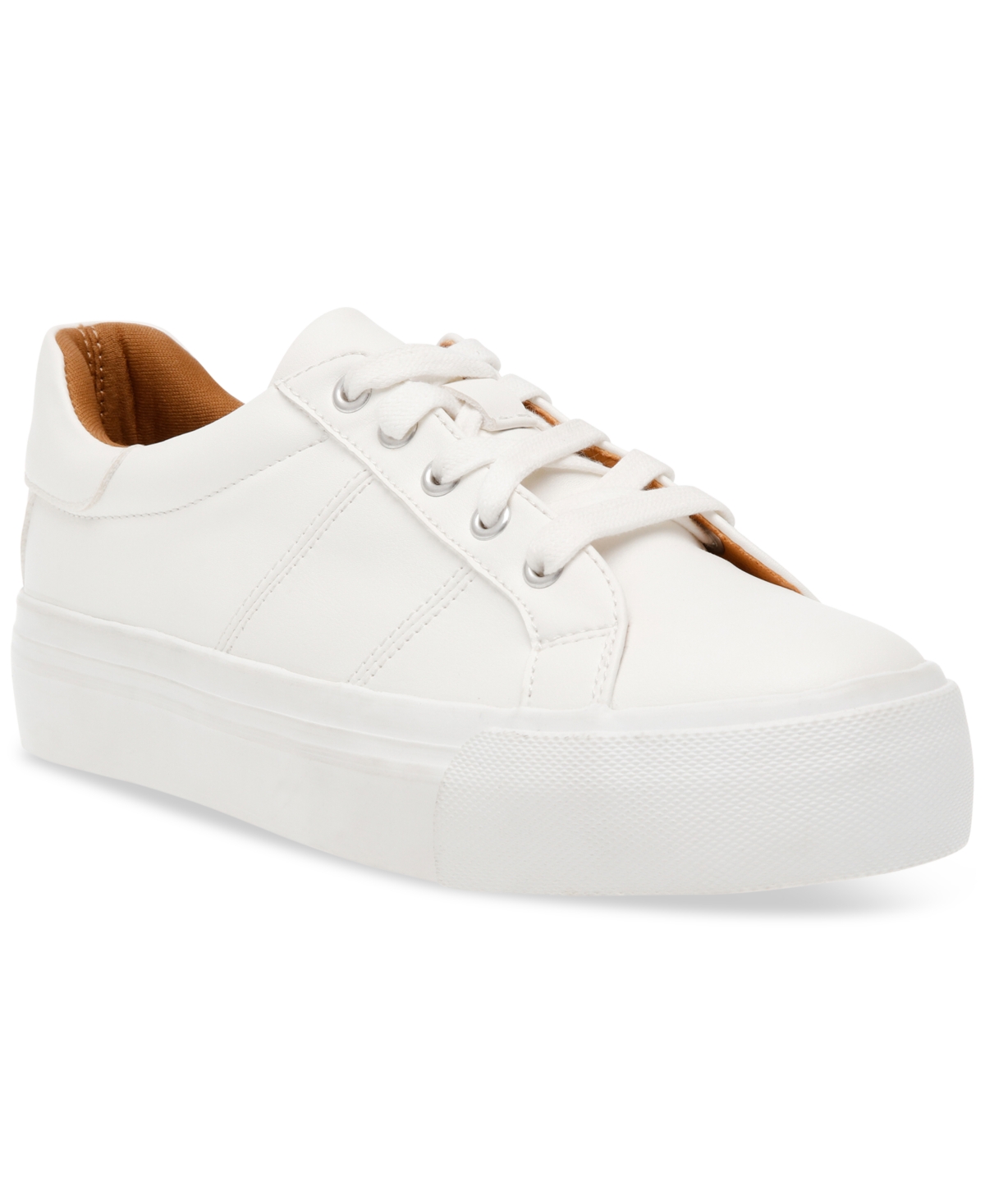 Women's Vent Platform Lace-Up Sneakers - White