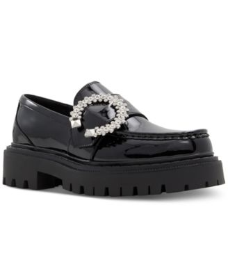 ALDO - Women's Joesiee Rhinestone Hardware Lug Loafer Flats
