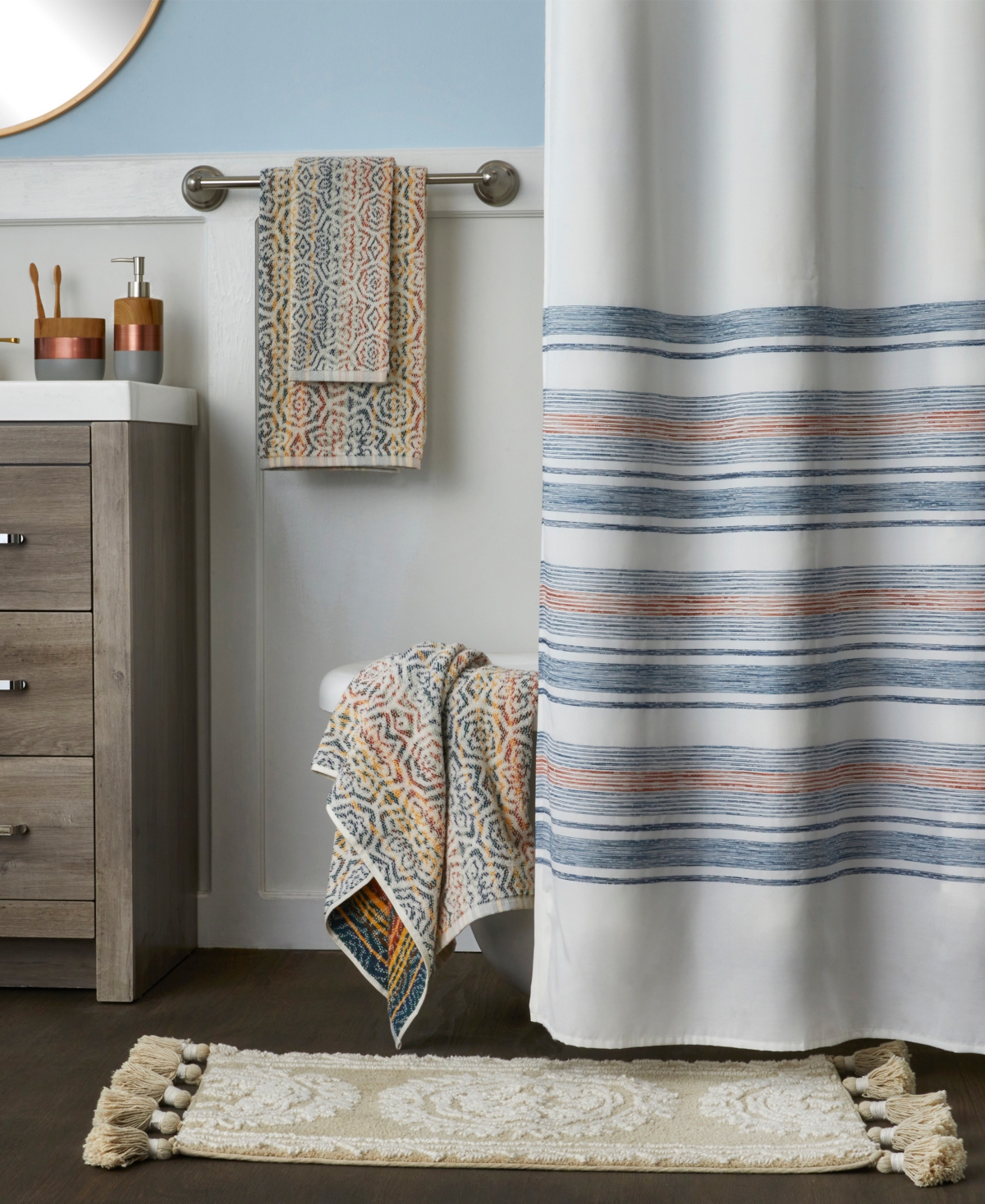 Skl Home Rhapsody Cotton 2 Piece Hand Towel Set, 26" x 16"