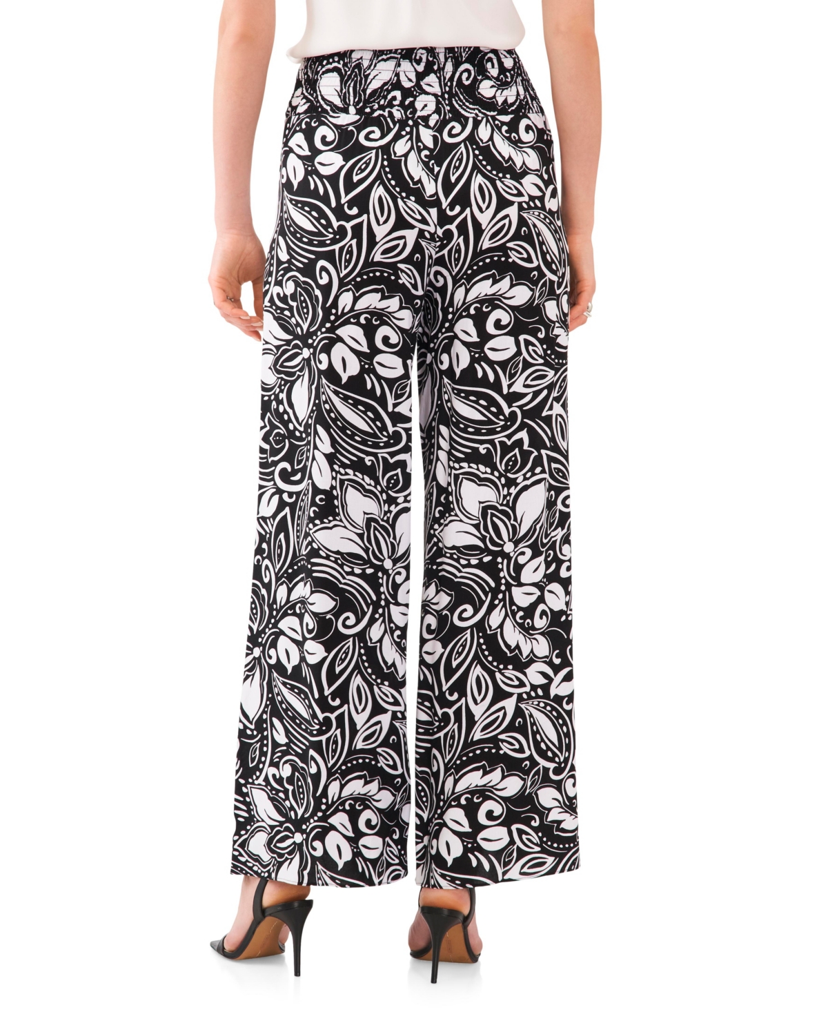 Vince Camuto Women's Smocked Waist Pull On Pants