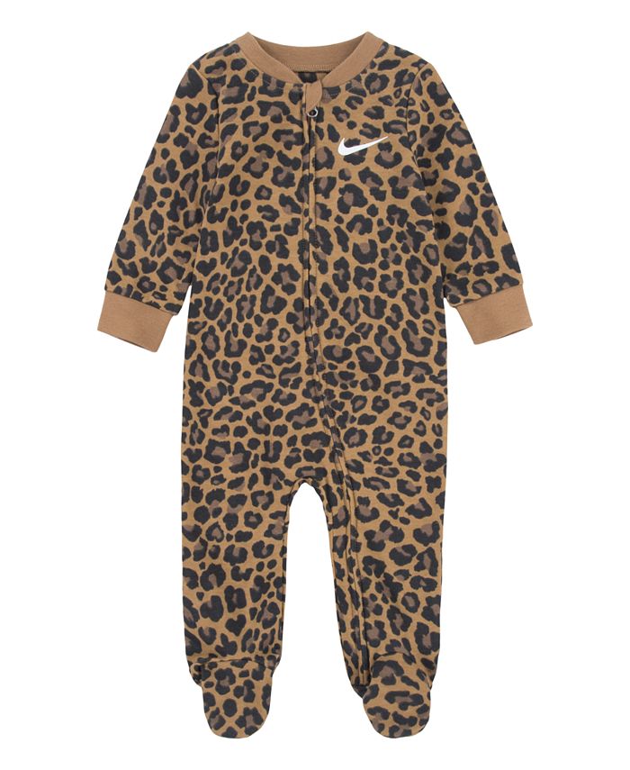 Nike Baby Girls Printed Footed Coverall - Macy's