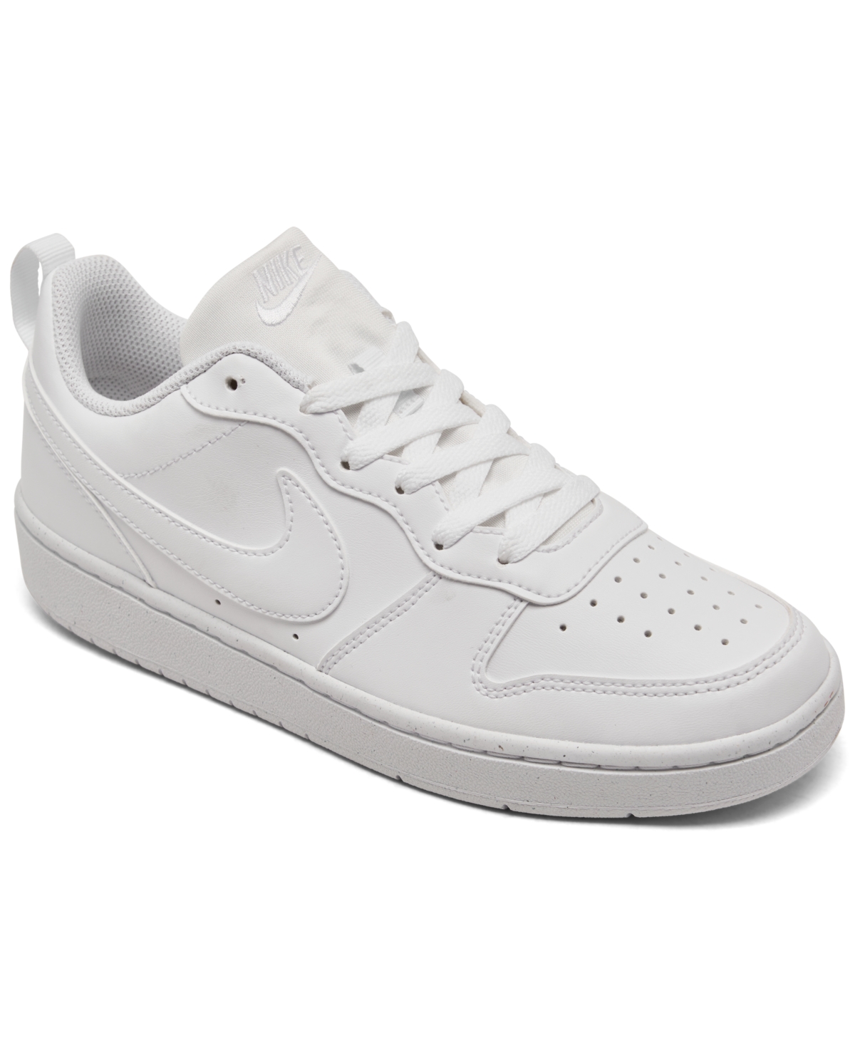 Nike Big Kids Court Borough Low Recraft Casual Sneakers From Finish Line In White
