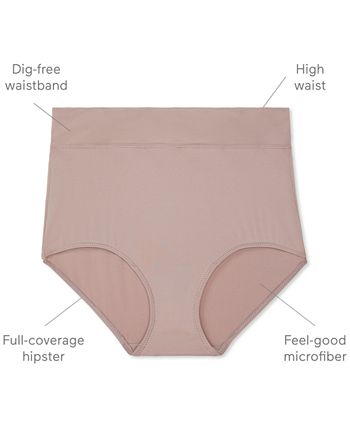 Warner's No Pinches No Problems Cotton Lace Hipster Underwear RU1091P -  Macy's