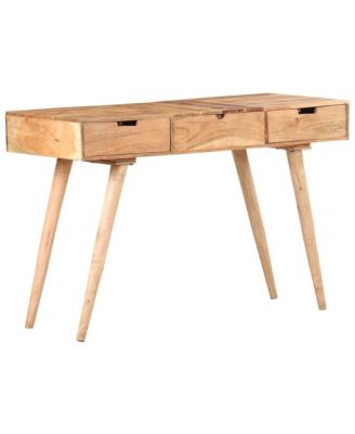 Dressing Table with Mirror 44.1"x17.7"x29.9" Solid Acacia Wood