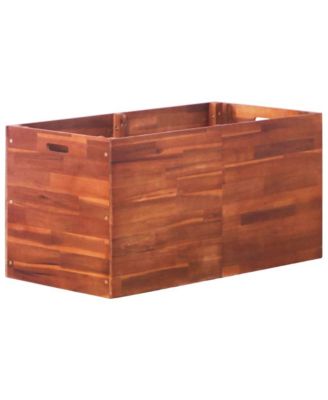 Garden Raised Bed Acacia Wood 39.4"x19.7"x19.7"