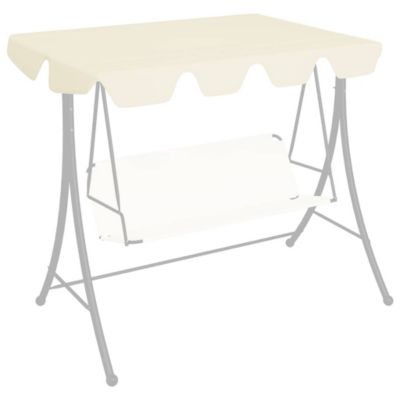 Replacement Canopy for Garden Swing Cream 59.1"/51.2"x41.3"/27.6"