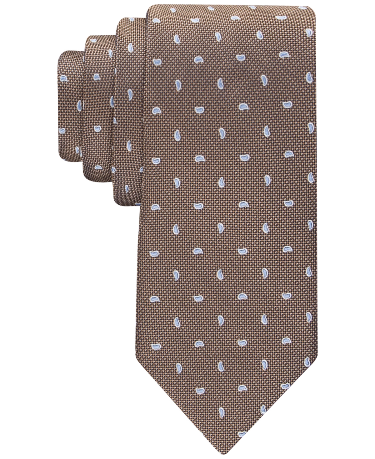 Tommy Hilfiger Men's Textured Ground Pine Tie In Taupe