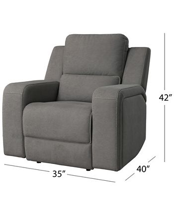 Abbyson Living Maggie Fabric Manual Recliner - Macy's