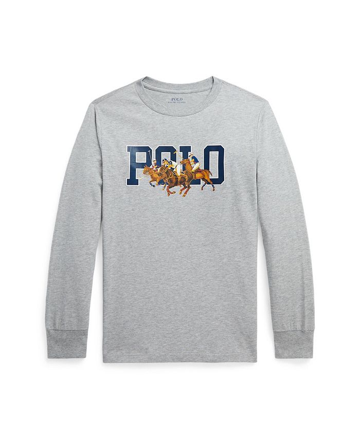 Polo Ralph Lauren Big Boys Cotton Jersey Crewneck T-Shirt - Macy's