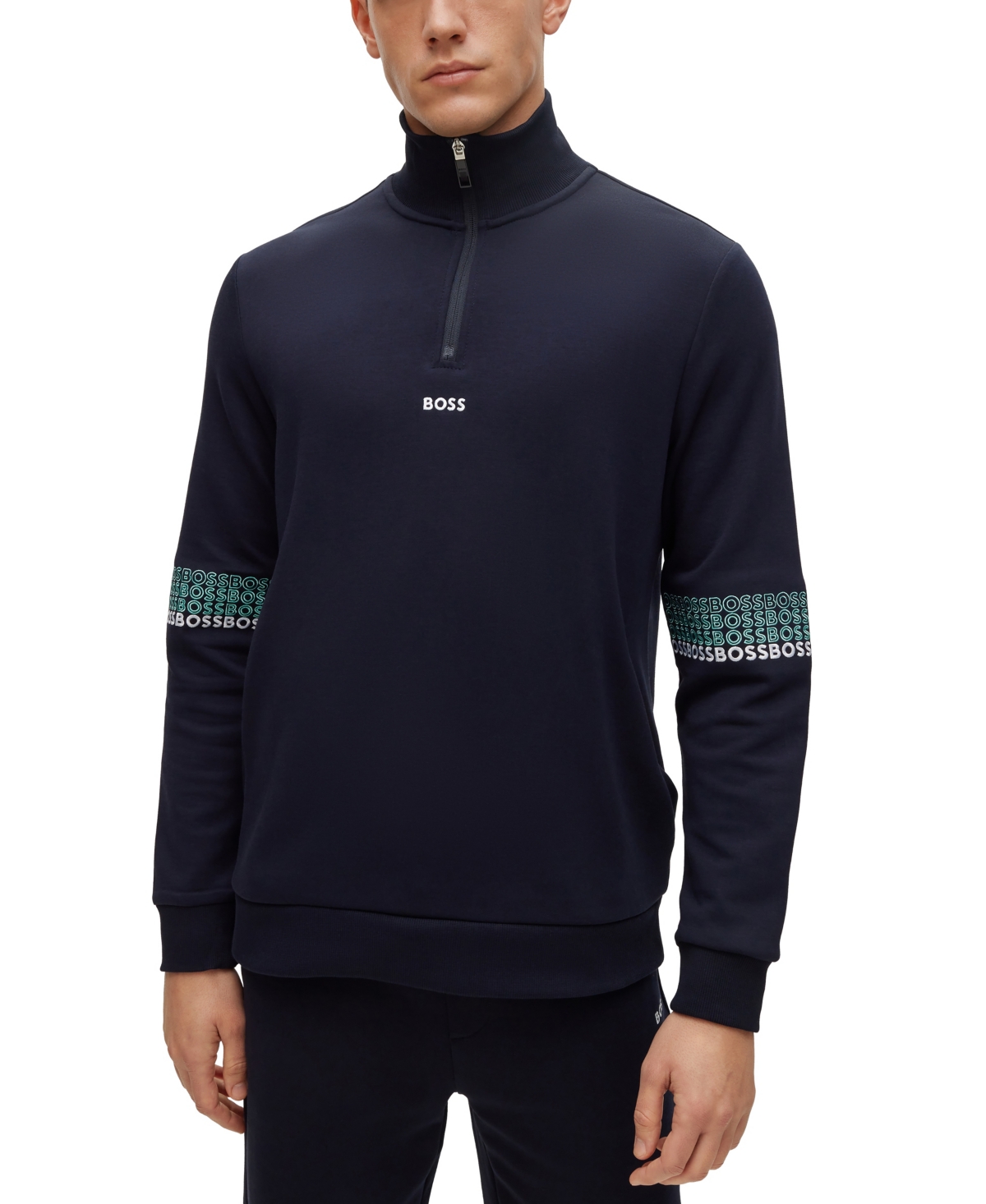 Hugo boss half zip sweatshirt top
