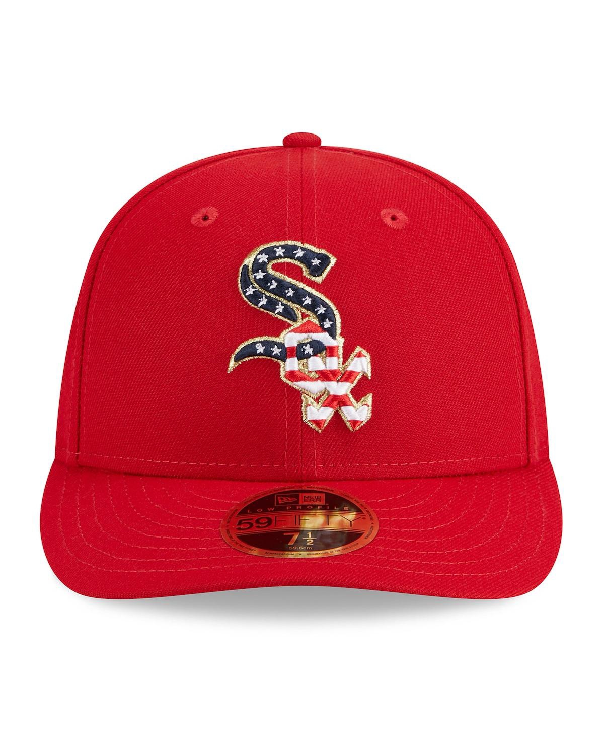 Shop New Era Men's  Red Chicago White Sox 2023 Fourth Of July Low Profile 59fifty Fitted Hat