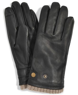 Men's Quilted Cashmere Gloves