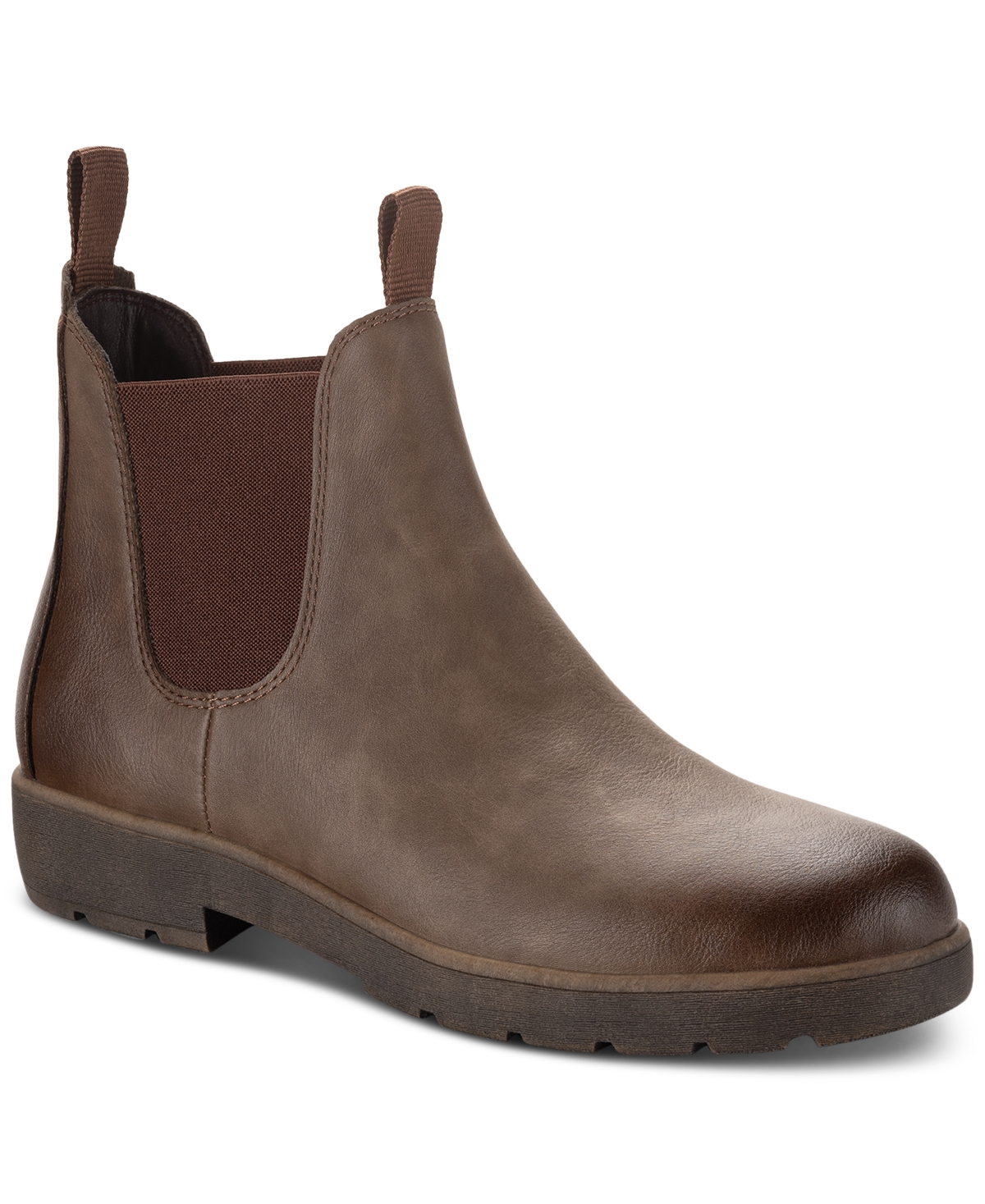 Shop Sun + Stone Men's Hawkes Pull-on Chelsea Boots, Created For Macy's In Brown