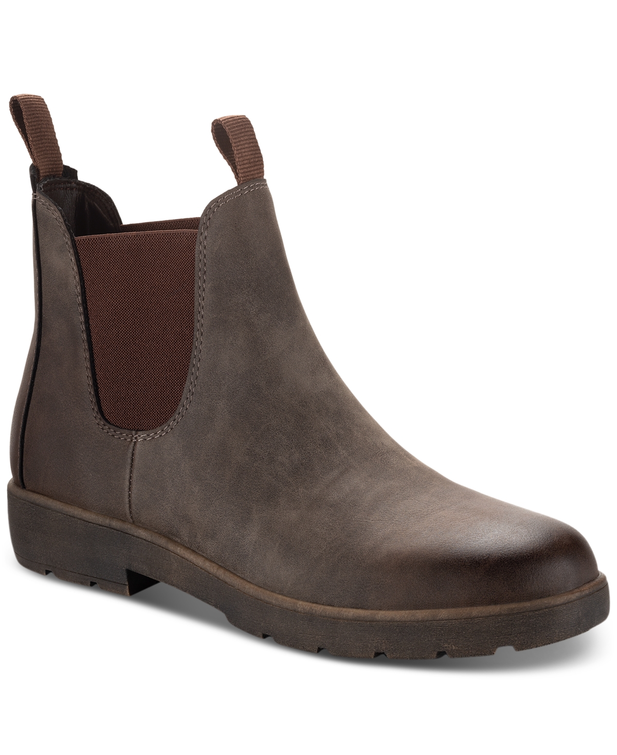 Shop Sun + Stone Men's Hawkes Pull-on Chelsea Boots, Created For Macy's In Grey