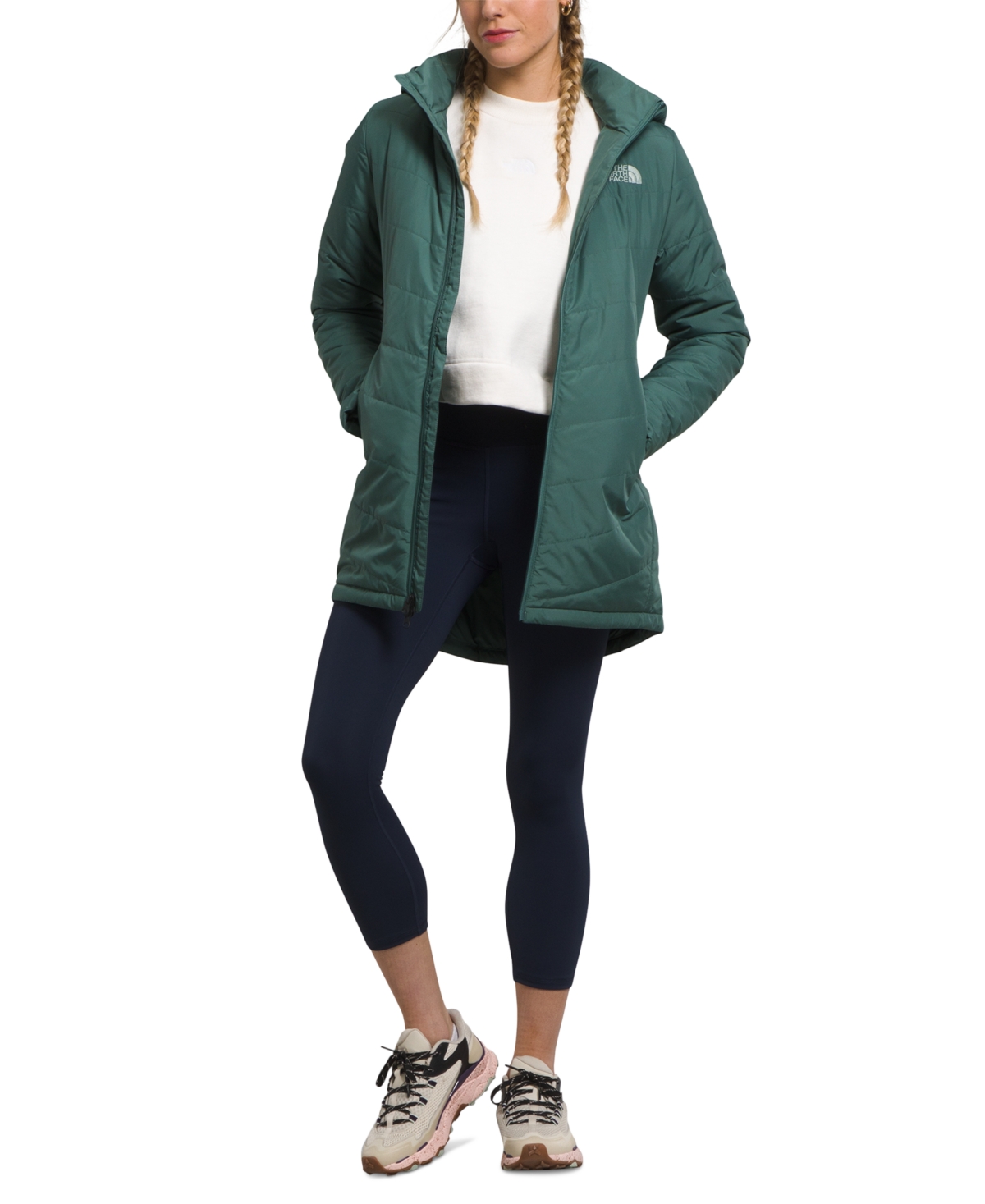 The North Face Women s Tamburello Parka In Dark Sage ModeSens