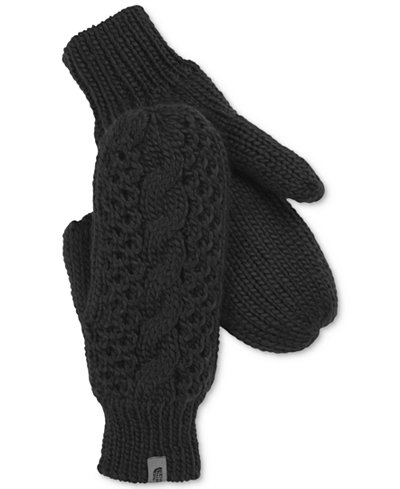 The North Face Cable-Knit Micro-Fleece Mittens