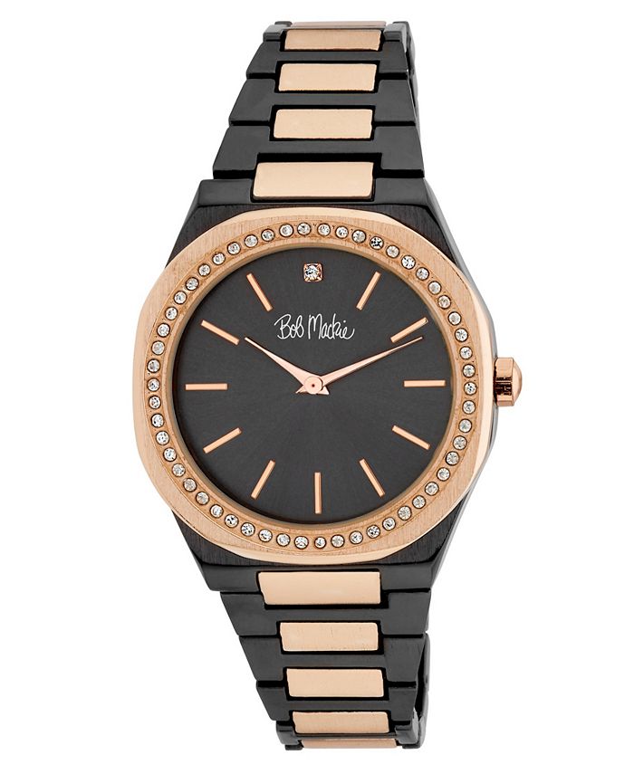 Bob Mackie Unisex Quartz TwoTone Rose Alloy Watch 40mm Macy's