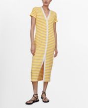 Macys womens yellow dresses outlet