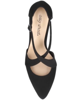 Women's Elegance Cross Strap Front Pumps