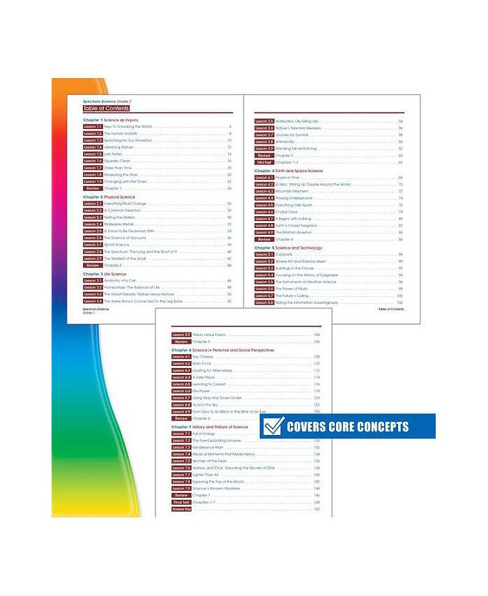 Barnes noble spectrum science grade 7 by spectrum compiler macy s