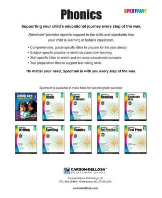 Spectrum Phonics, Grade 2 by Spectrum Compiler