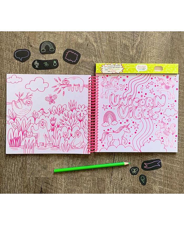 Barnes & Noble Neon Scratch Art by Editors of Silver Dolphin Books Macy's