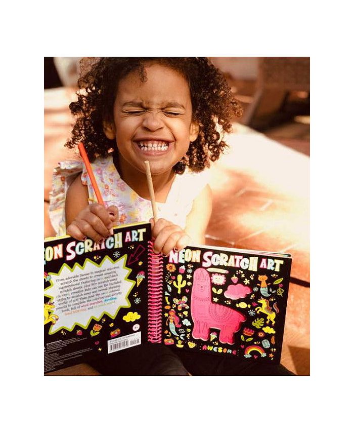 Barnes & Noble Neon Scratch Art by Editors of Silver Dolphin Books Macy's