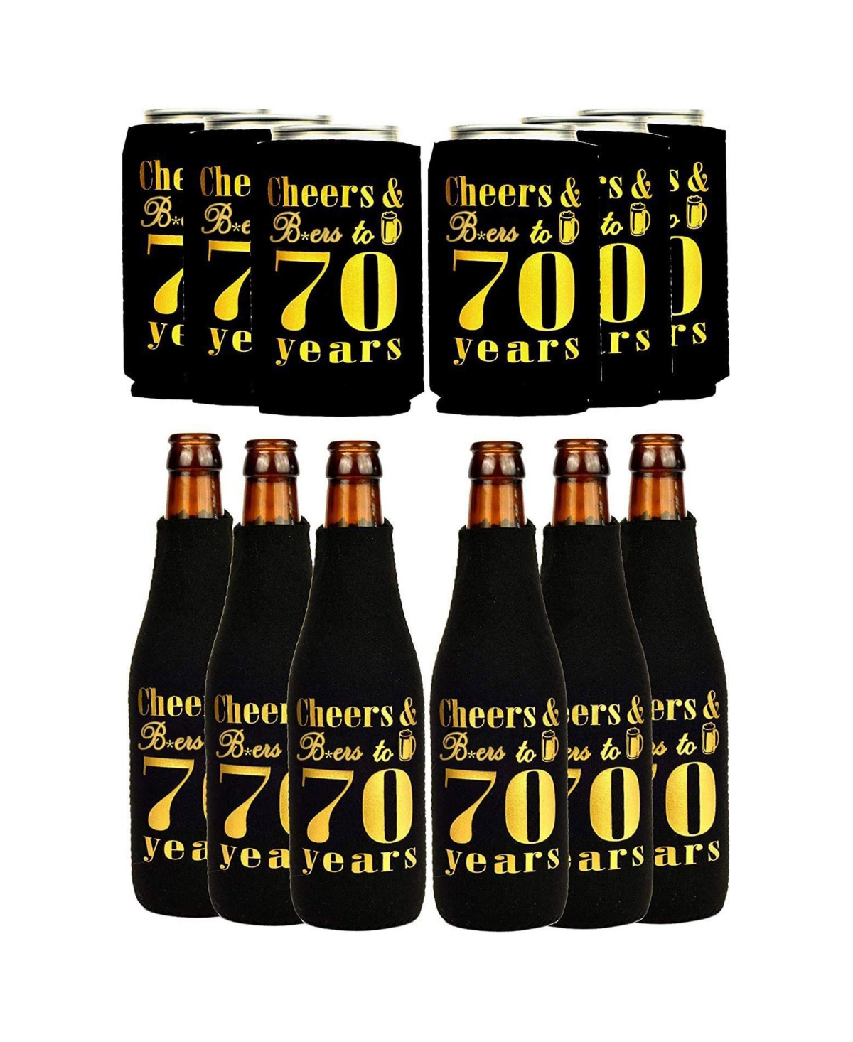 70th Birthday Gifts for Men, 70th Birthday Can Cooler, 70th Birthday Sleeve, 70th Party Favors, 70th Birthday Decorations for Men, 70th Birthday Gifts