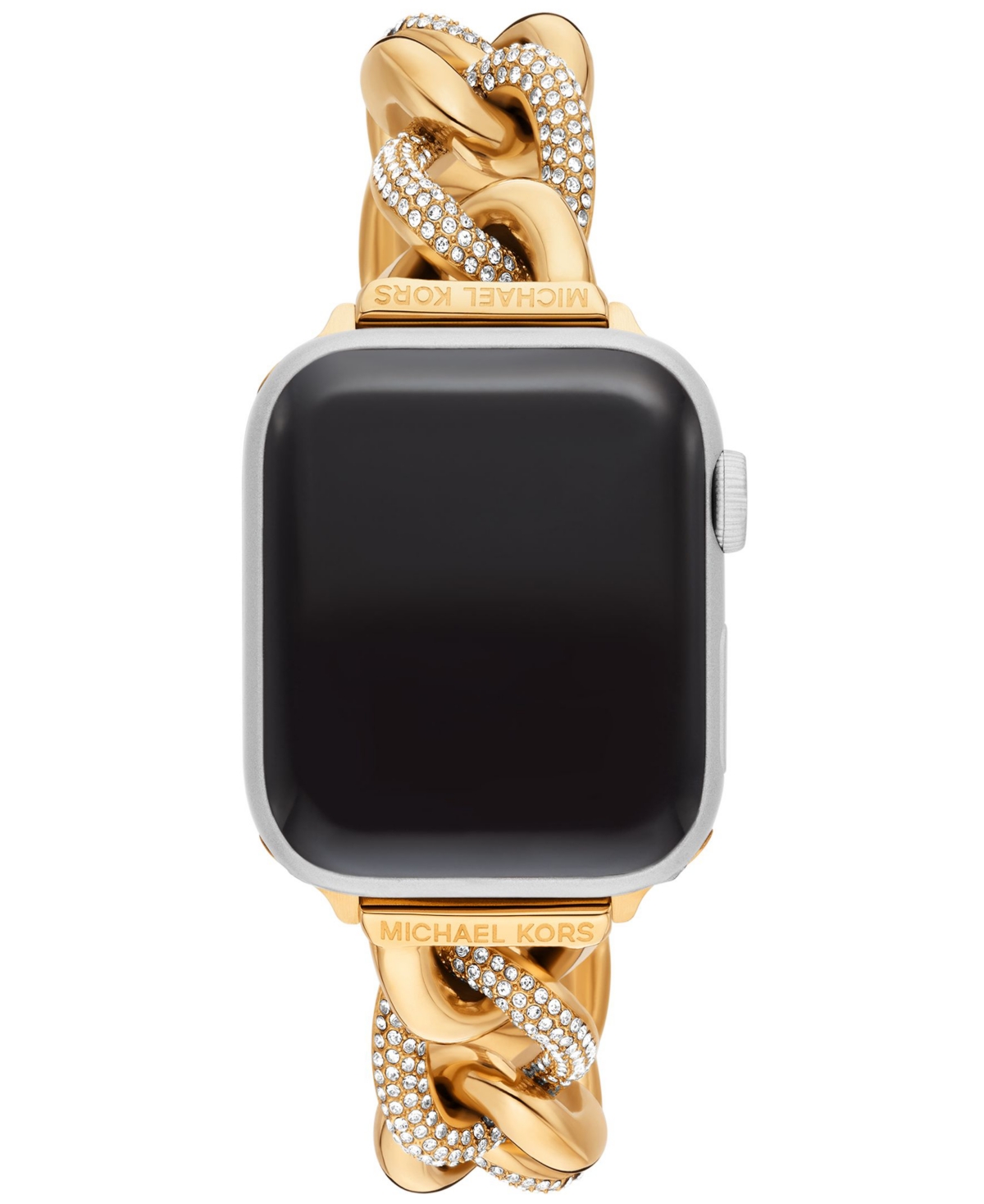 Michael Kors Women's Pave Stainless Steel Bracelet For Apple Watch, 38/40/41 And 42/44/45/49mm In Gold-tone