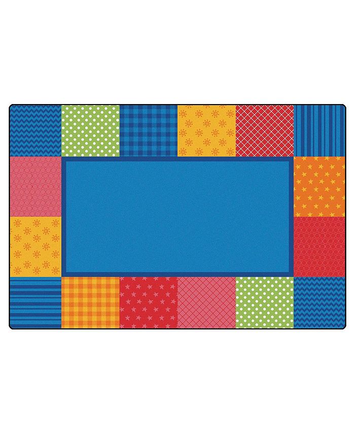 Carpets For Kids Pattern Blocks Primary Colors Rug 6' x 9' Macy's