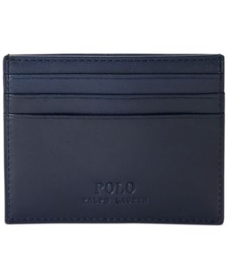 【Ralph Lauren】国内発送★Leather Traveler Bear Card Case Polo Ralph Lauren Men's Polo Bear Leather Card Case - Macy's