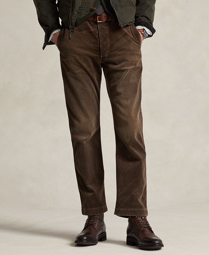 Polo Ralph Lauren Men's Straight-Fit Stretch Corduroy Pants - Macy's