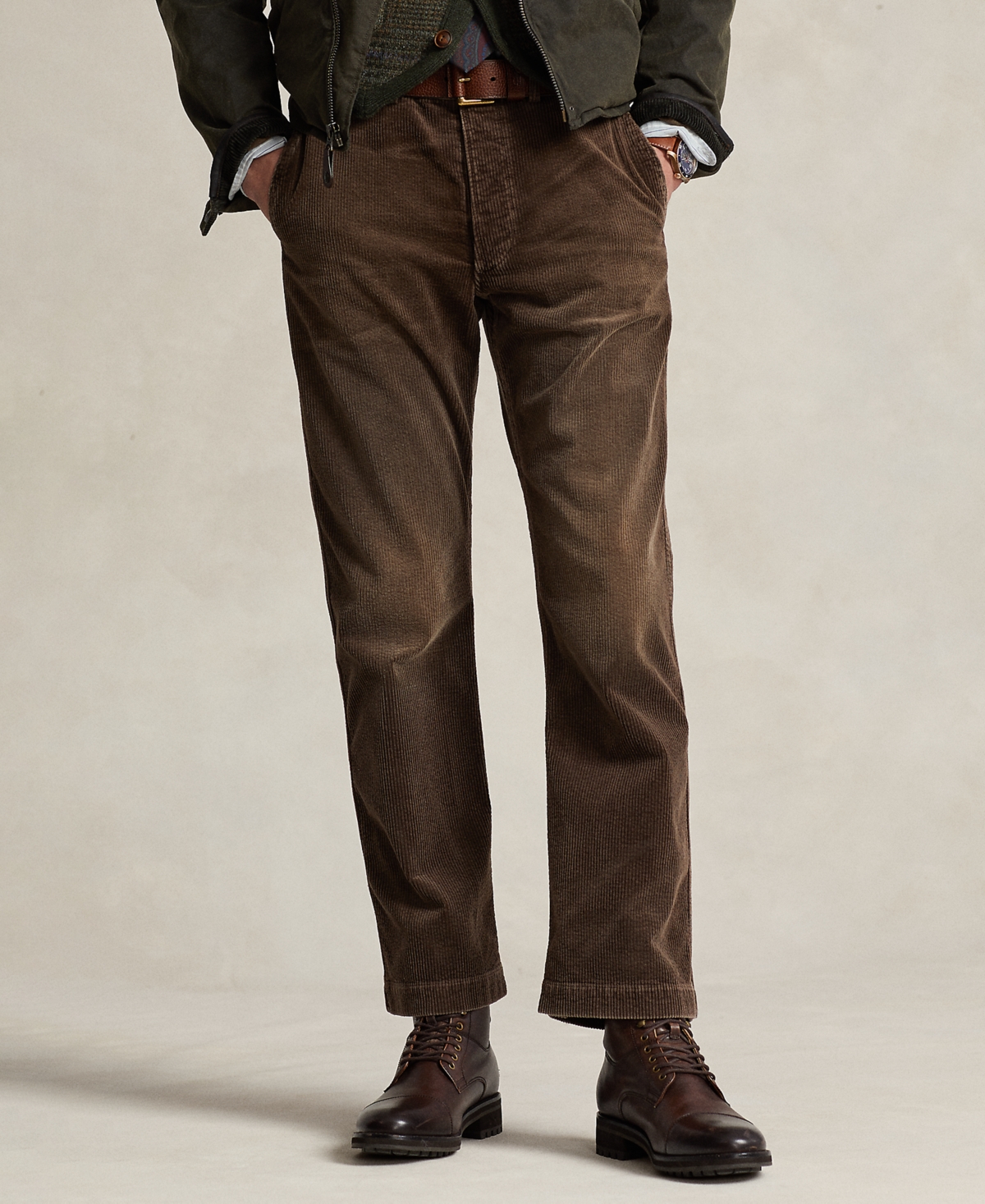 Polo Ralph Lauren Men's Straight-fit Stretch Corduroy Pants In Thurmont Brown