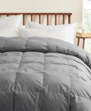 Grey store feather comforter