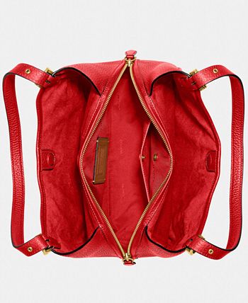 COACH Nylon Vintage Rose Print Interior Cargo Shoulder Bag - Macy's