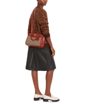 COACH Brooke Carryall 28 in Signature Canvas Crossbody Bag