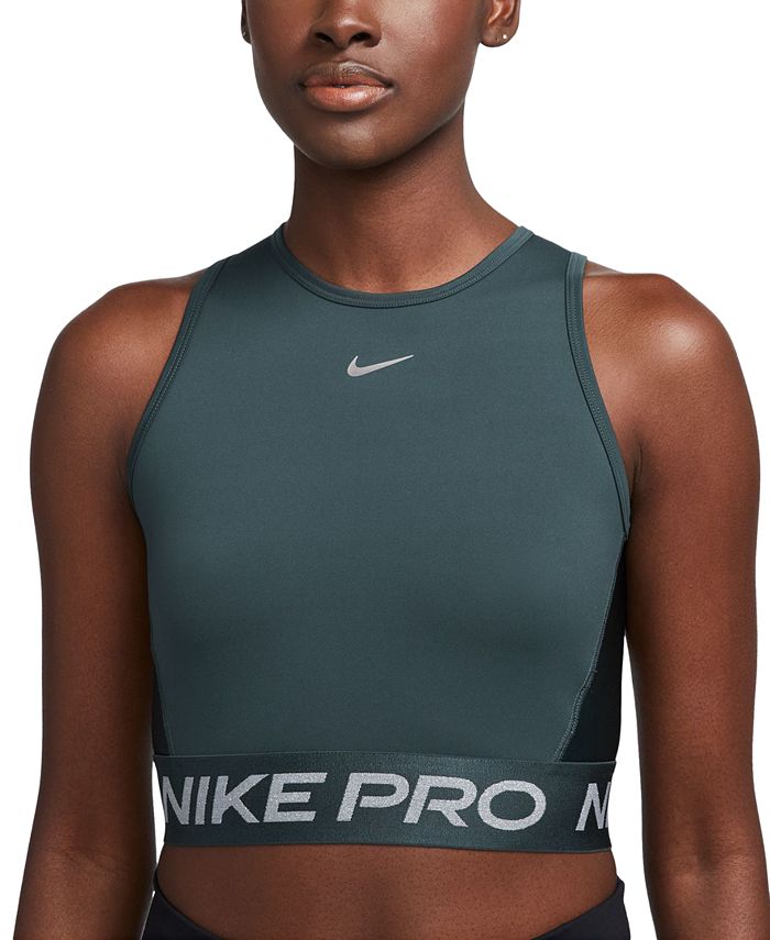 Nike Women's Pro Dri-FIT Cropped Tank Top - Macy's