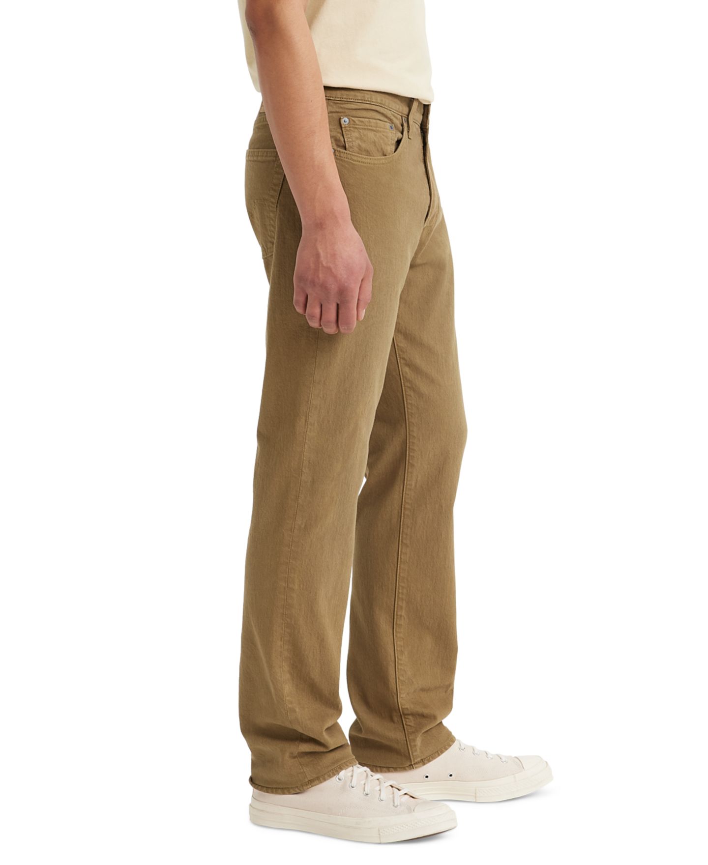 Мужские джинсы Levi's 514 Straight-Fit Soft Twill, цвет: Хаки — фото 3