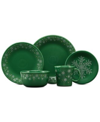 Jade Snowflake Salad Plate