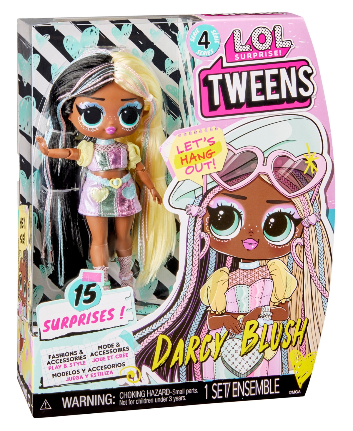Shop Lol Surprise L.o.l. Surprise Tweens Series 4 Doll- Darcy Blush In Multicolor