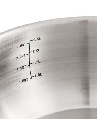 Stainless Steel 8" 3.2qt Belly Shape Sauce Pan with Stainless Steel Lid