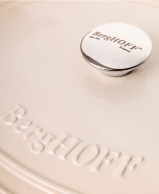 BergHOFF Neo 4pc Cast Iron Cookware Set, Fry Pan, Grill Pan & Round Dutch Oven