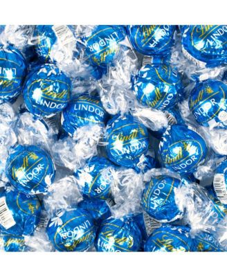 Father's Day Candy Gift Tin with Chocolate Lindor Truffles by Lindt Large Plastic Tin with Sticker, 24 Pieces