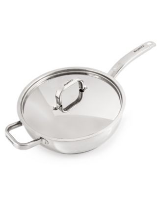 Belly Shape 6pc 18/10 Stainless Steel Cookware Set with SS Lids