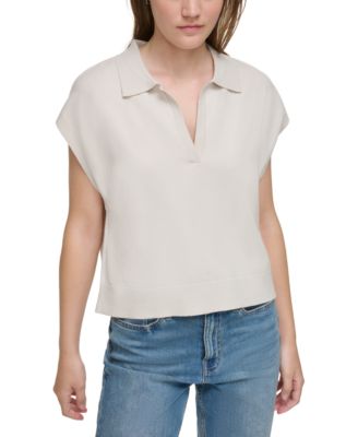 Calvin Klein Jeans - Women's Sleeveless Polo Vest Top