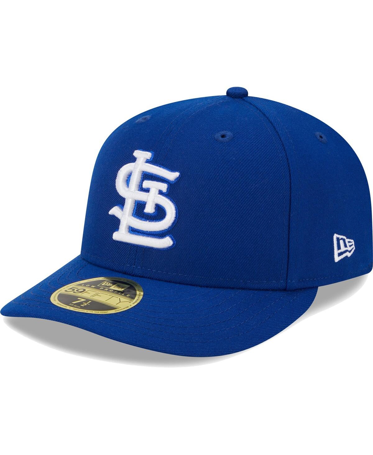 Shop New Era Men's  Royal St. Louis Cardinals White Logoâ Low Profile 59fifty Fitted Hat