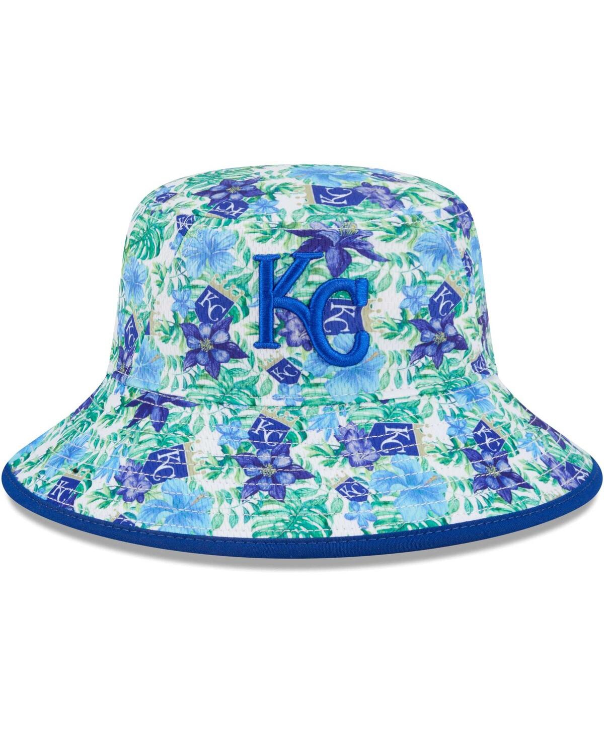 New Era Men's  Kansas City Royals Tropic Floral Bucket Hat In Royal