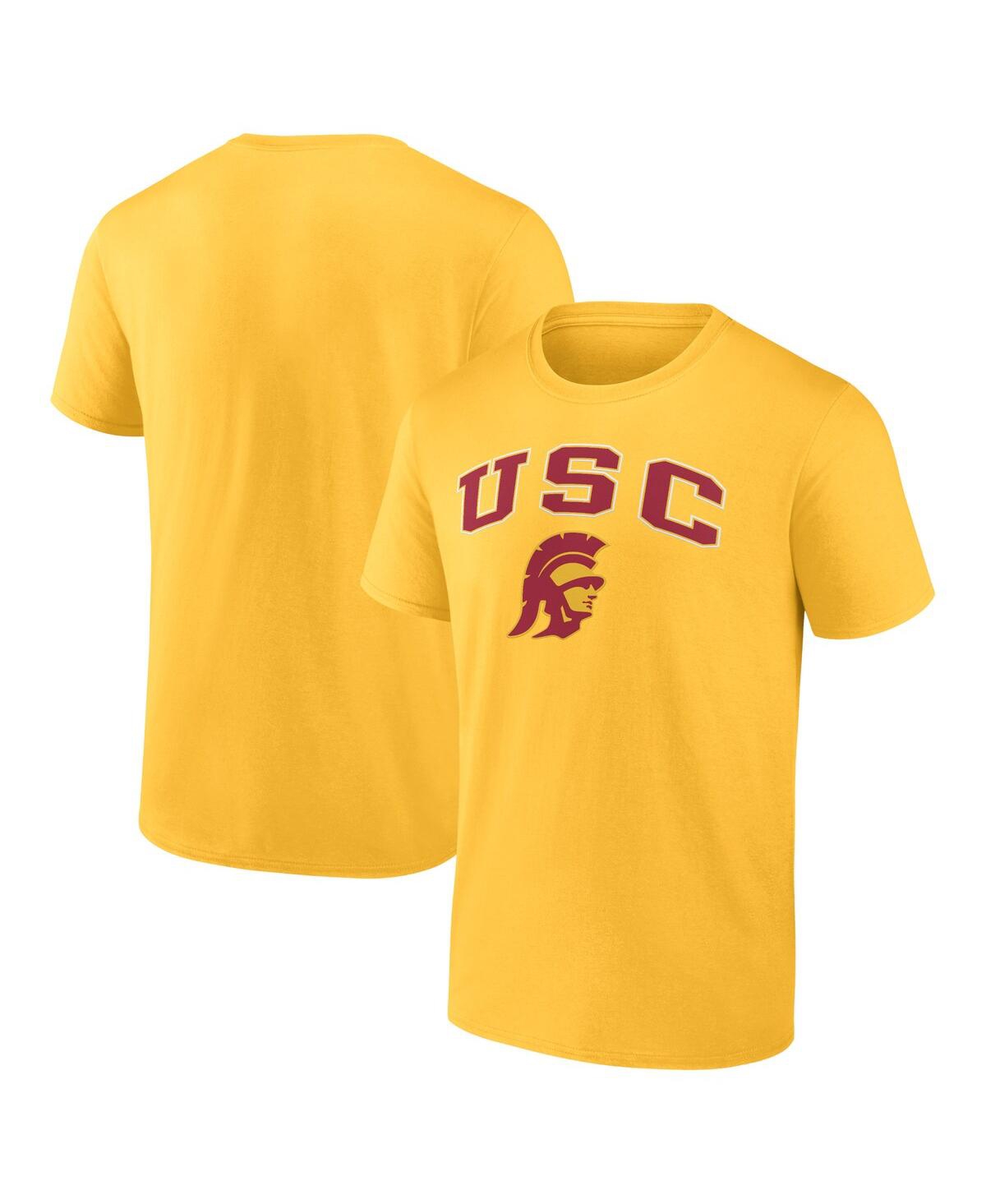 Shop Fanatics Men's  Gold Usc Trojans Campus T-shirt
