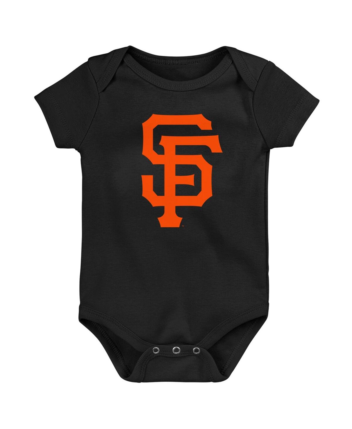 Outerstuff Babies' Newborn And Infant Boys And Girls Black San Francisco Giants Primary Team Logo Bodysuit
