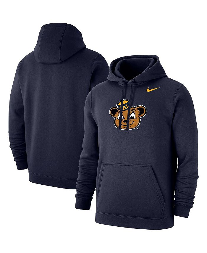 Nike Men's Navy Cal Bears School Logo Club Fleece Pullover Hoodie - Macy's